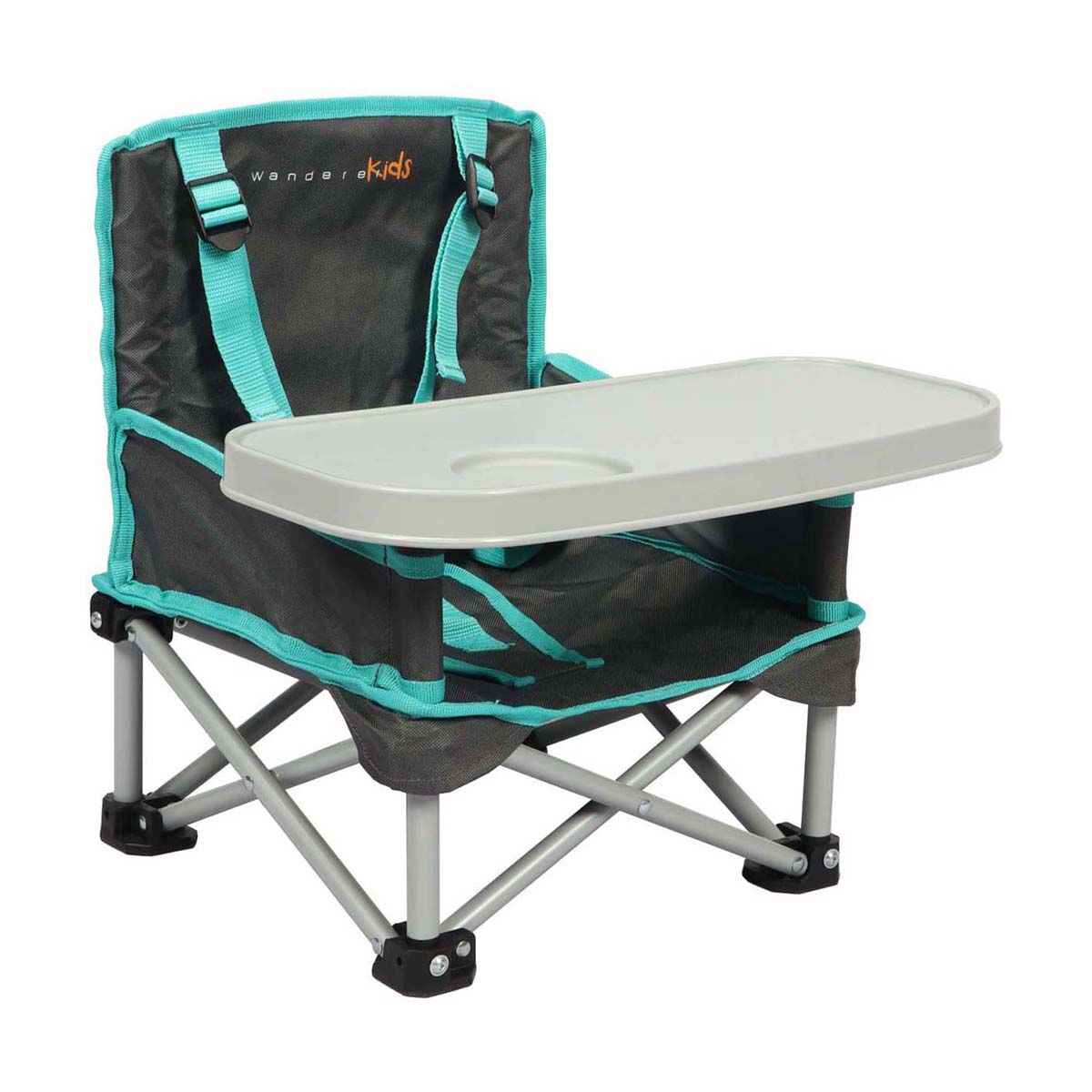Wanderer Kids Mini Portable Folding Chair with Tray Table 15kg, , bcf_hi-res
