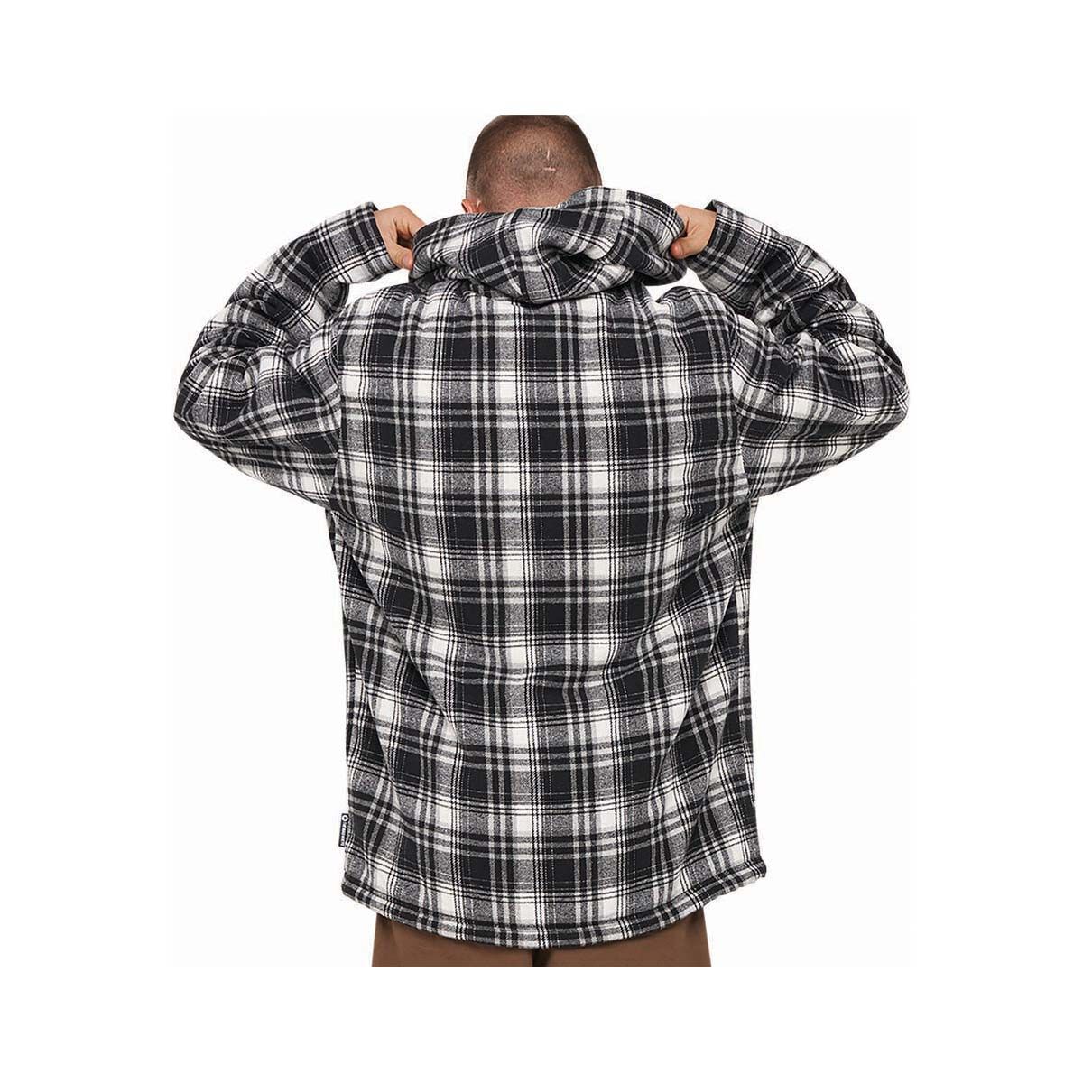 The Mad Hueys Men&rsquo;s Hazza Fleece Flannel Black S, Black, bcf_hi-res