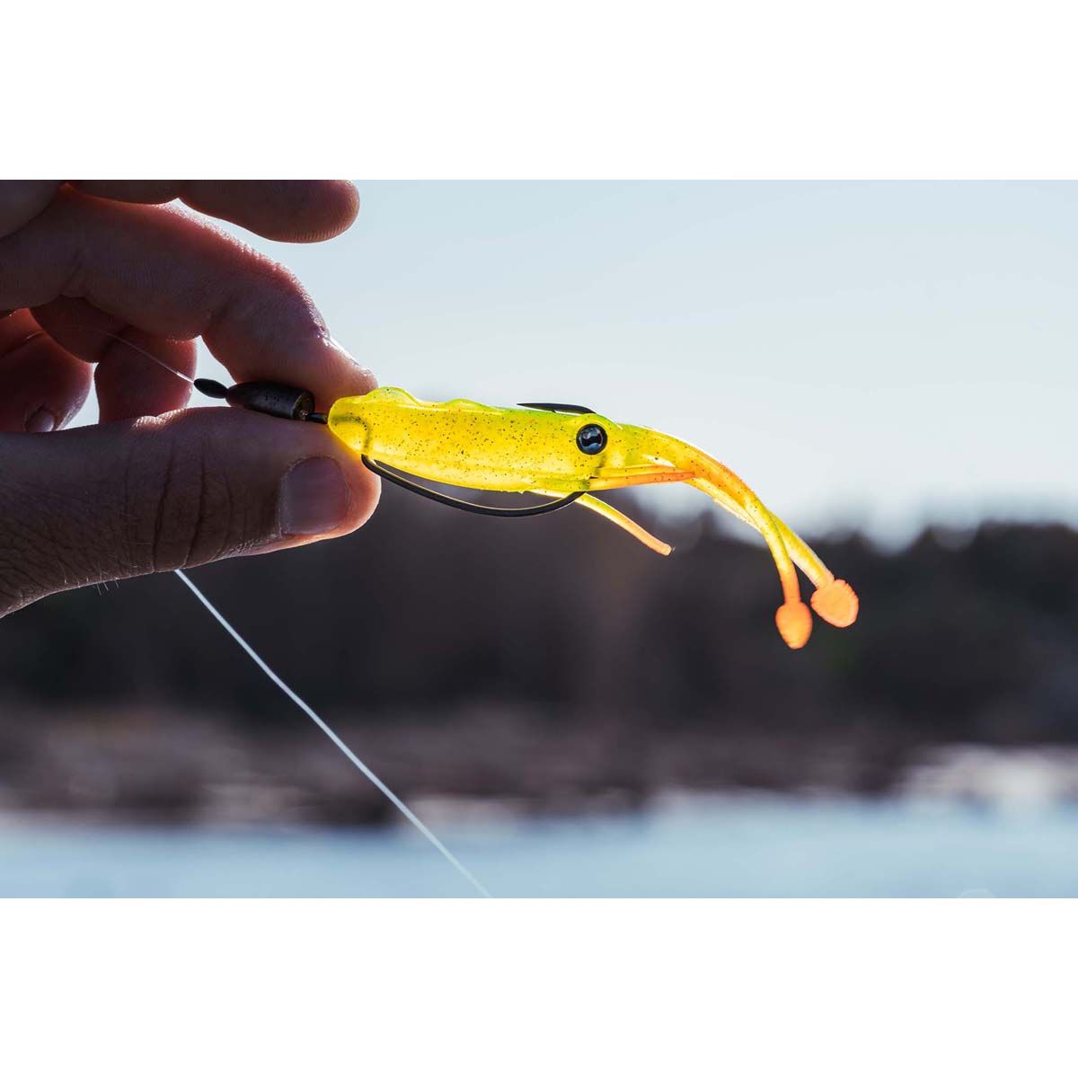 Nomad Live Ops Jerksquid Soft Plastic Lure 4in Blood Tiger, Blood Tiger, bcf_hi-res