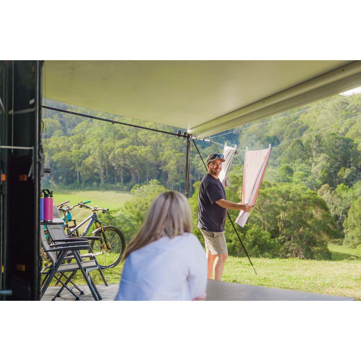 Companion Universal Caravan Awning Clothesline, , bcf_hi-res