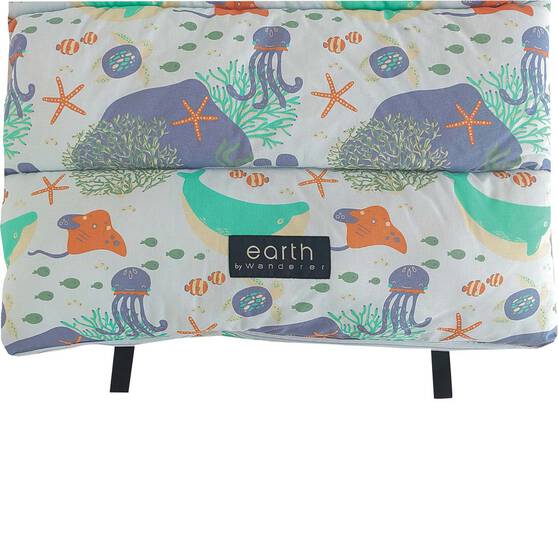 earth by Wanderer® Kids Sea Cotton 5.2°C Sleeping Bag, , bcf_hi-res
