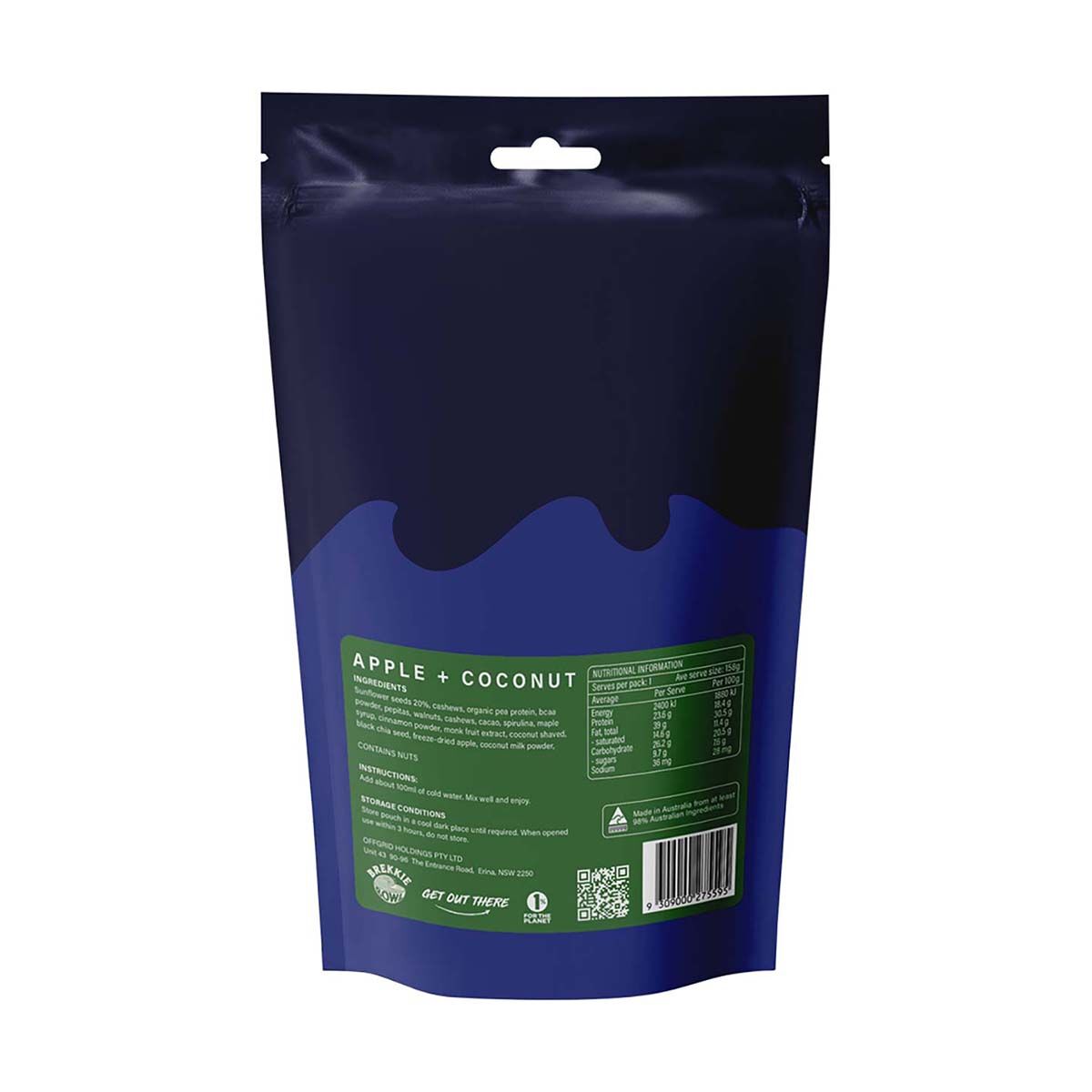 Offgrid Breakfast Bowl Apple and Coconut, , bcf_hi-res