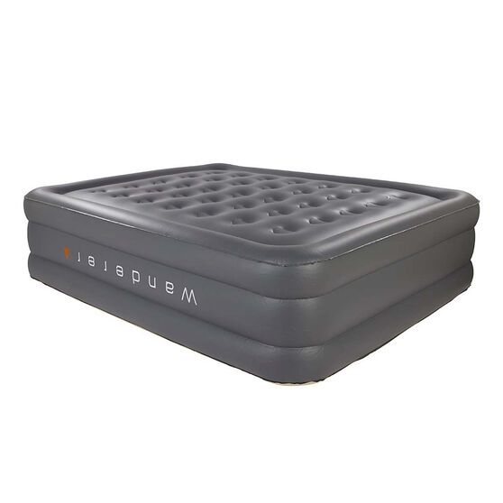 Wanderer Double High Premium Air Bed With Pump Queen Bcf