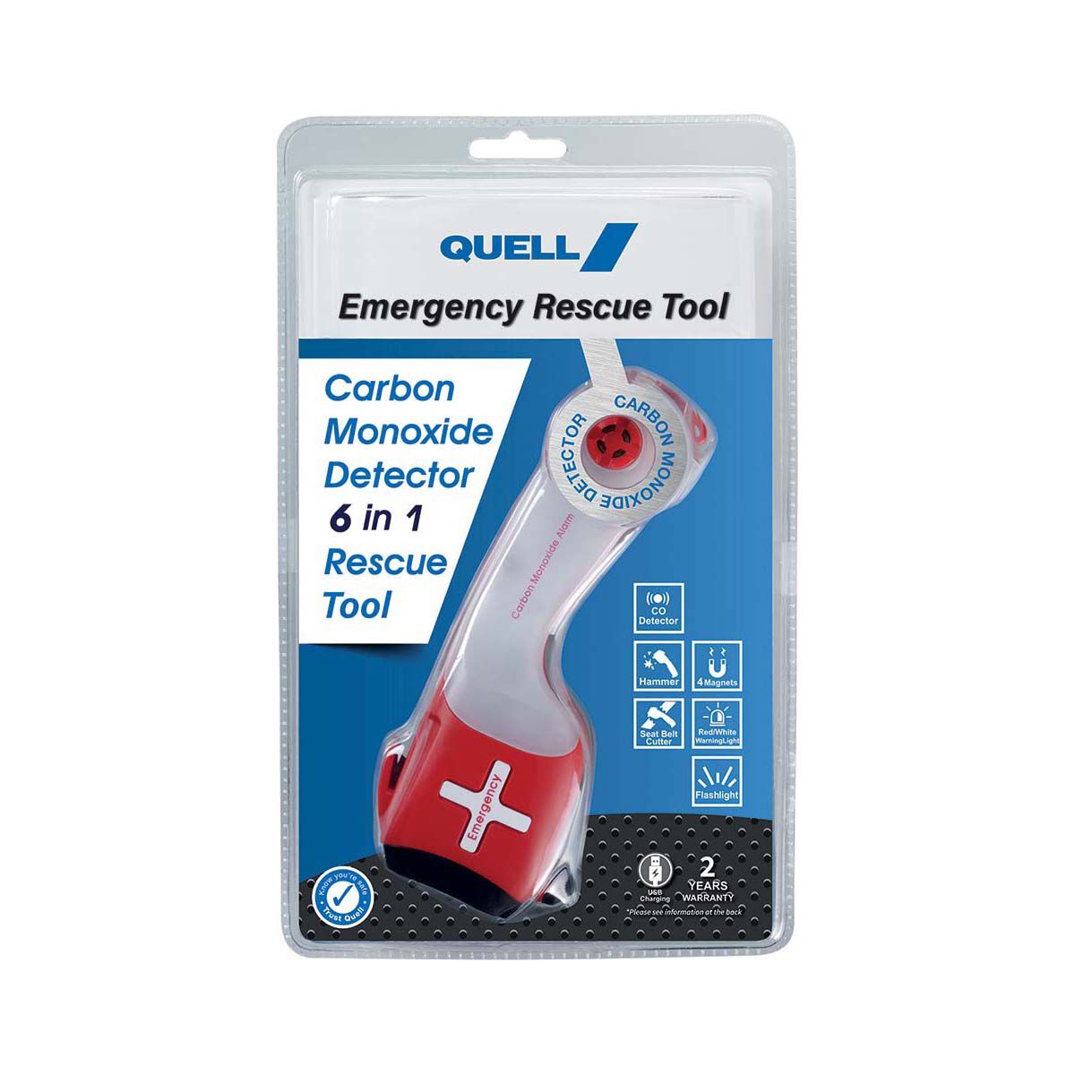 Quell Carbon Monoxide Detector & Emergency Rescue Tool, , bcf_hi-res