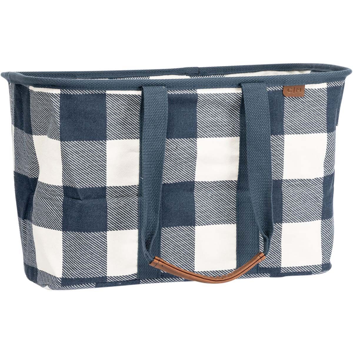 Clevermade Luxe Laundry Tote Navy, Navy, bcf_hi-res