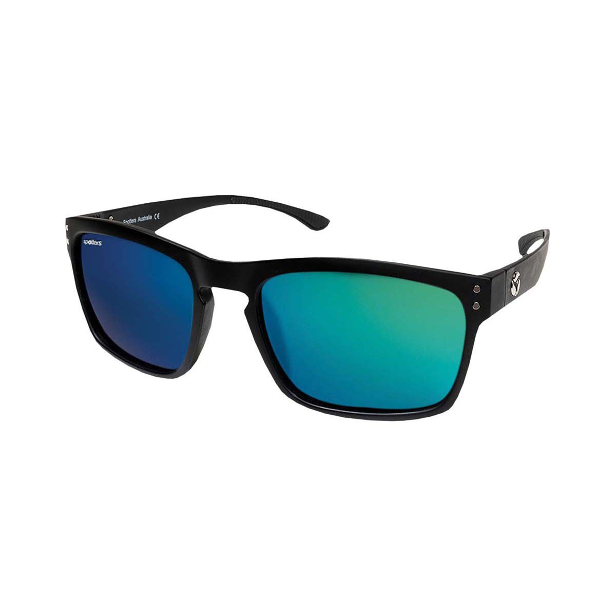 Spotters Unisex Crypto Nexus Sunglasses with Green Mirror Lens, , bcf_hi-res