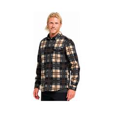 The Mad Hueys Men’s League Anchor Flannel Shacket, Tan, bcf_hi-res