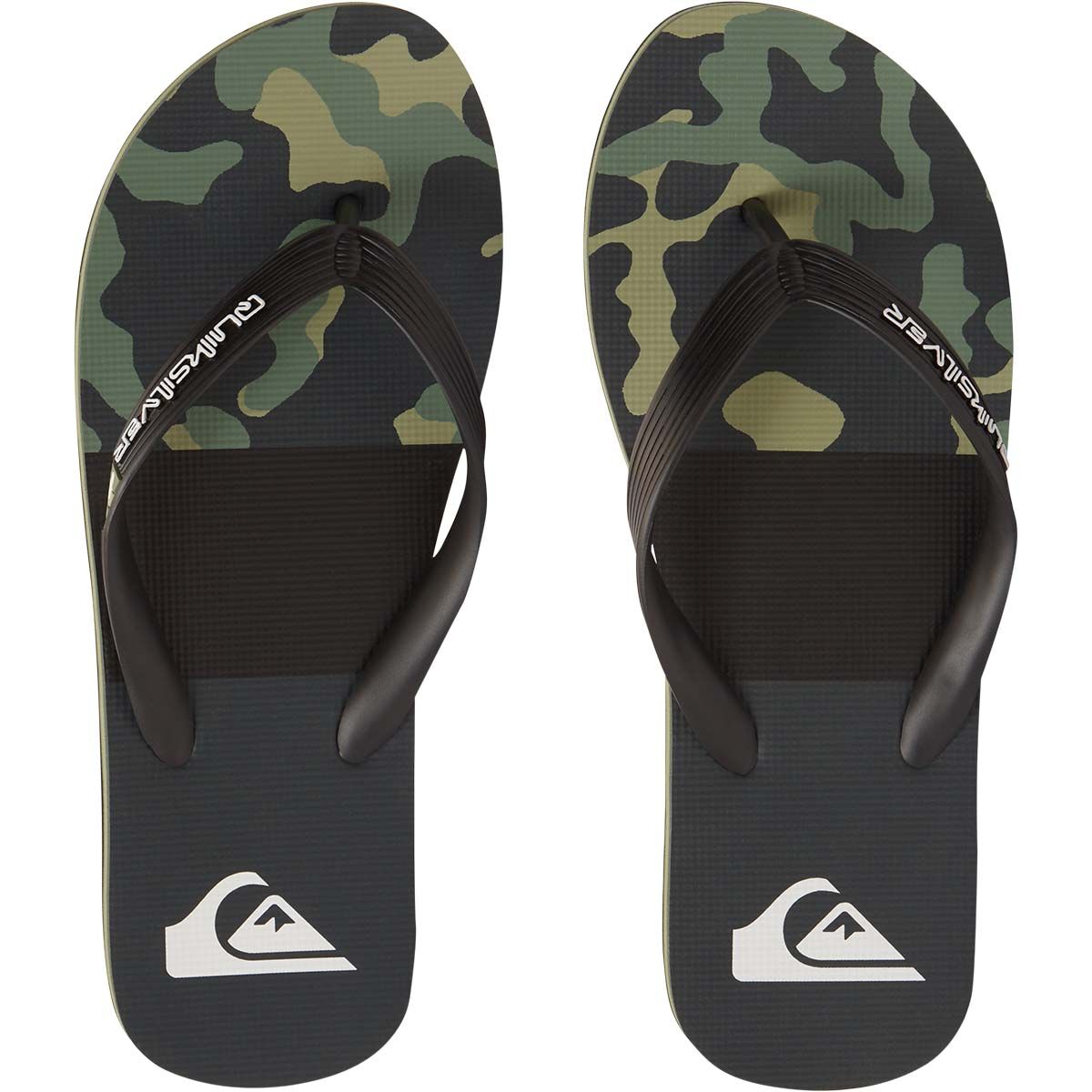 Quiksilver Men&rsquo;s Molokai Art II Thongs, Green, bcf_hi-res