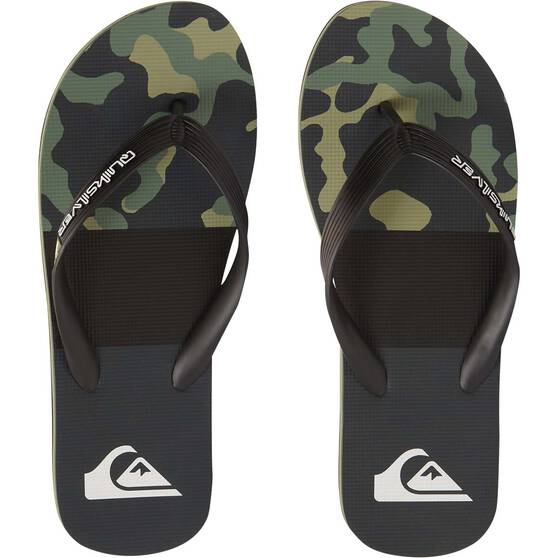 Quiksilver Men’s Molokai Art II Thongs, Green, bcf_hi-res