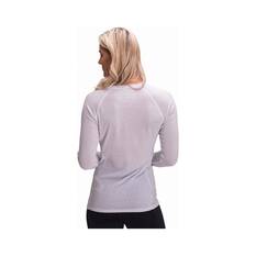 Macpac Women's Geothermal Long Sleeve Top V2 White 10, White, bcf_hi-res
