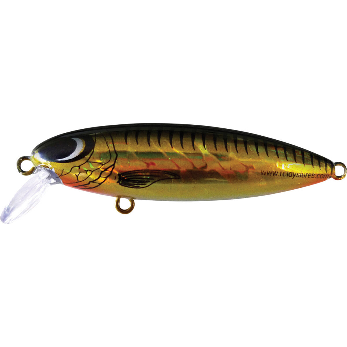 Reidy's Little Lucifer Hell Raiser Hard Body Lure 65mm Gold Black, Gold Black, bcf_hi-res
