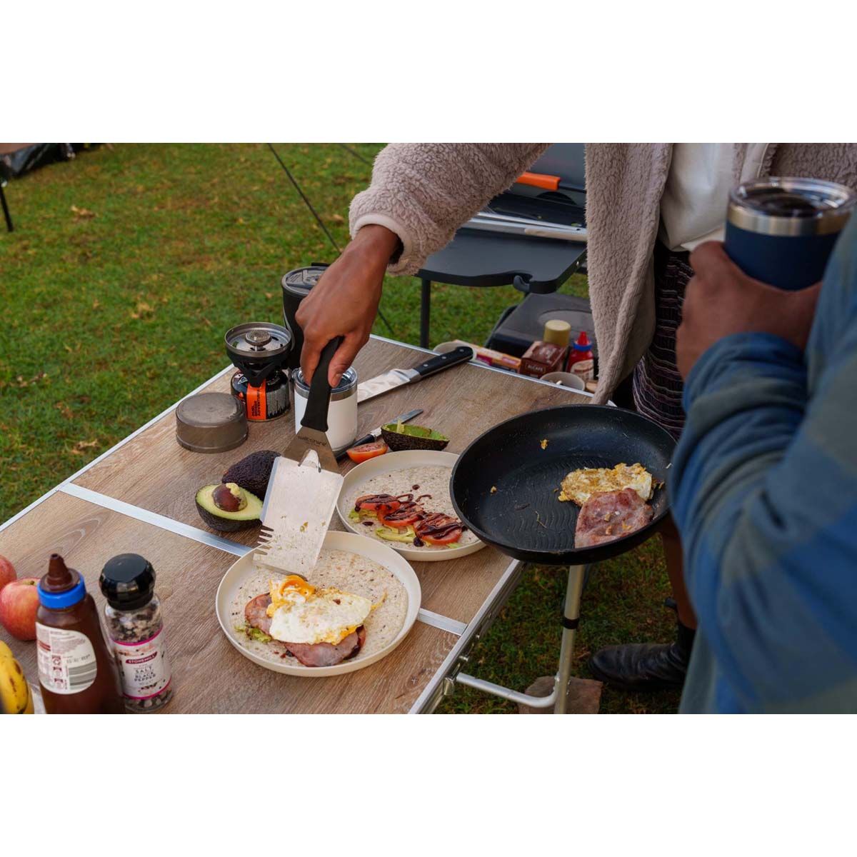 Wanderer Folding Wood Look Table, , bcf_hi-res