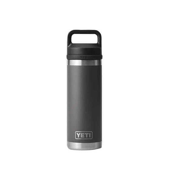 YETI® Rambler® Bottle 18 oz (532ml)  with Chug Cap Charcoal, Charcoal, bcf_hi-res