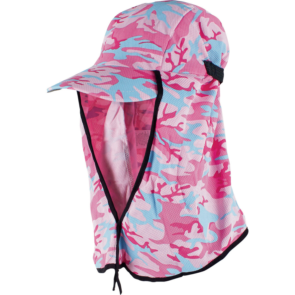 Sunprotection Australia Kids' Flippa Cap Hat Pink / Camo OSFM, Pink / Camo, bcf_hi-res
