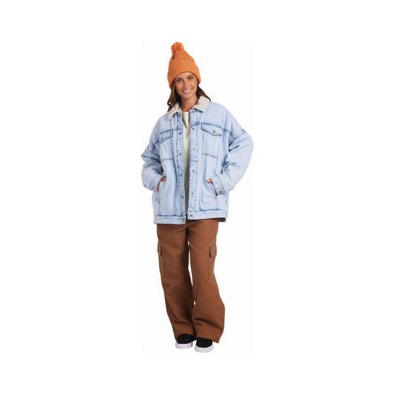 Quiksilver Hiker Denim Jacket for Women, Light Wash, bcf_hi-res