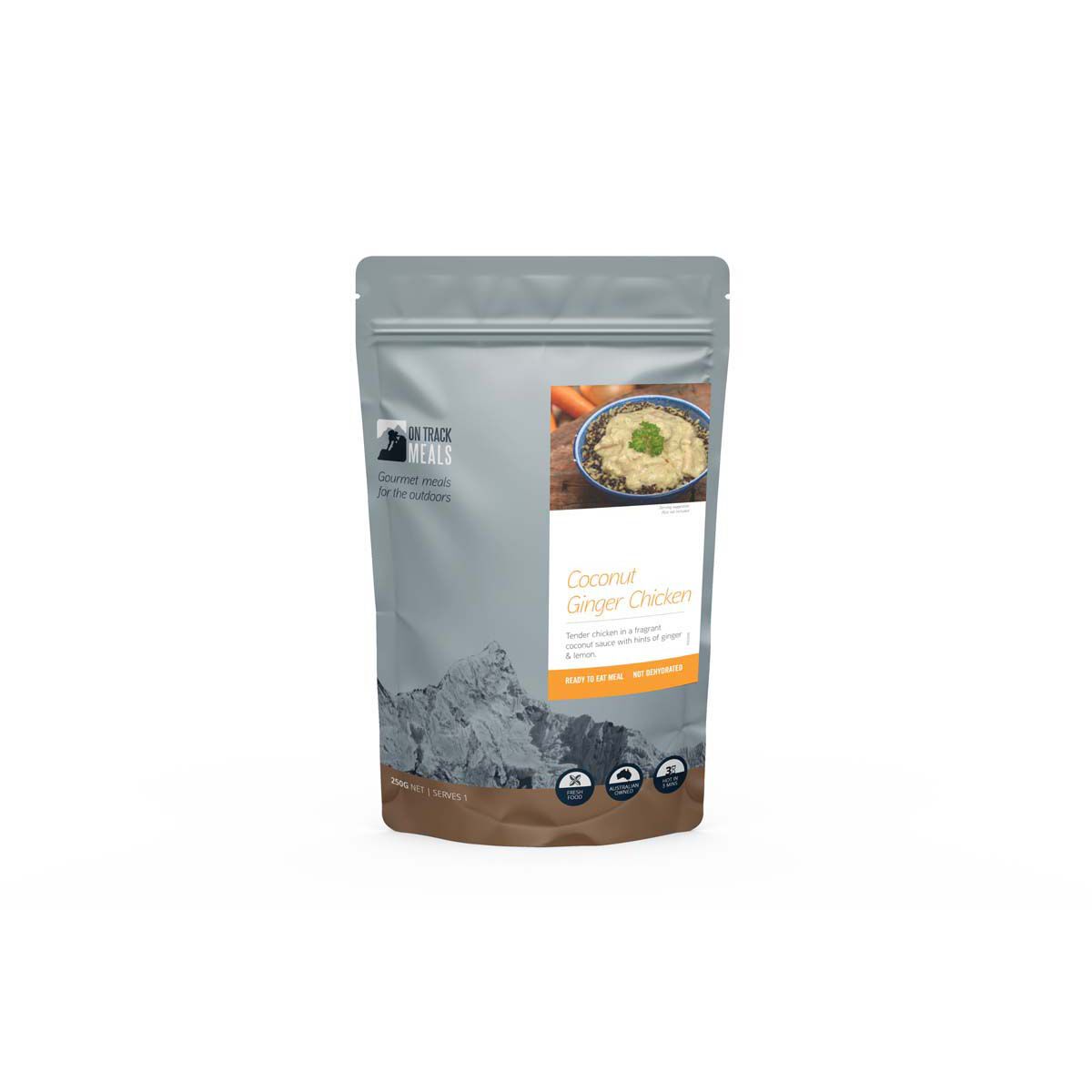 On Track Meals Coconut Ginger Chicken 250g, , bcf_hi-res