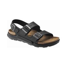 Birkenstock Men's Milano Cross Town Sandals, Black Waxy/Oil, bcf_hi-res