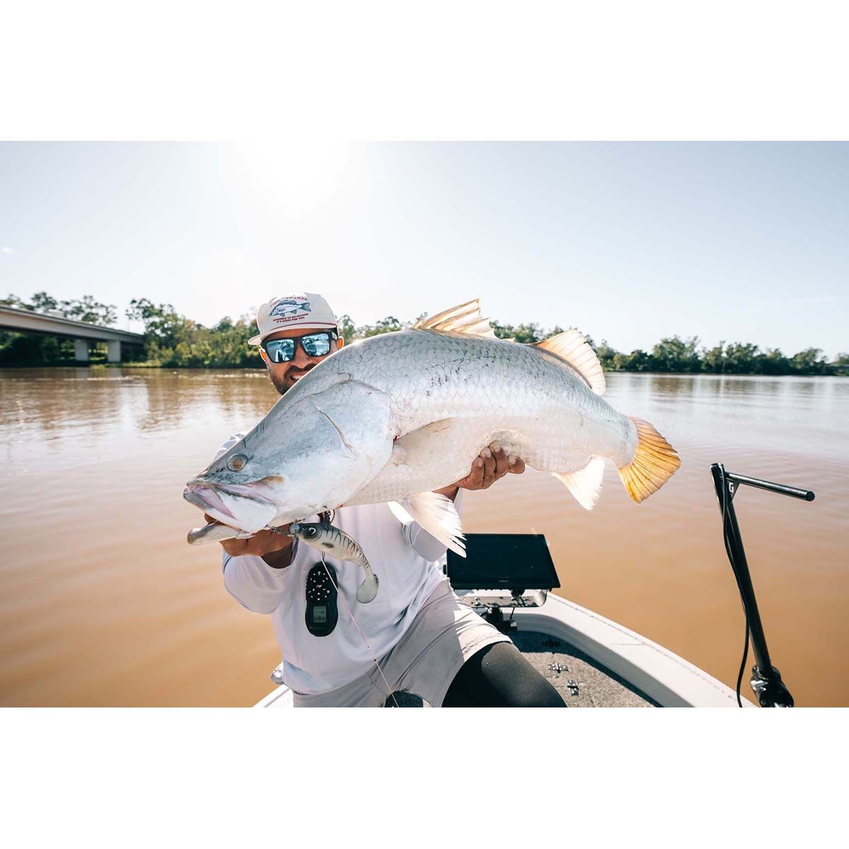 Nomad Live Ops Maniax Paddle Tail Unrigged Soft Plastic Lure 8in Pearl White, Pearl White, bcf_hi-res