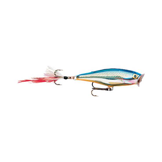 Rapala Skitter Pop Surface Lure 9cm Silver Blue, Silver Blue, bcf_hi-res