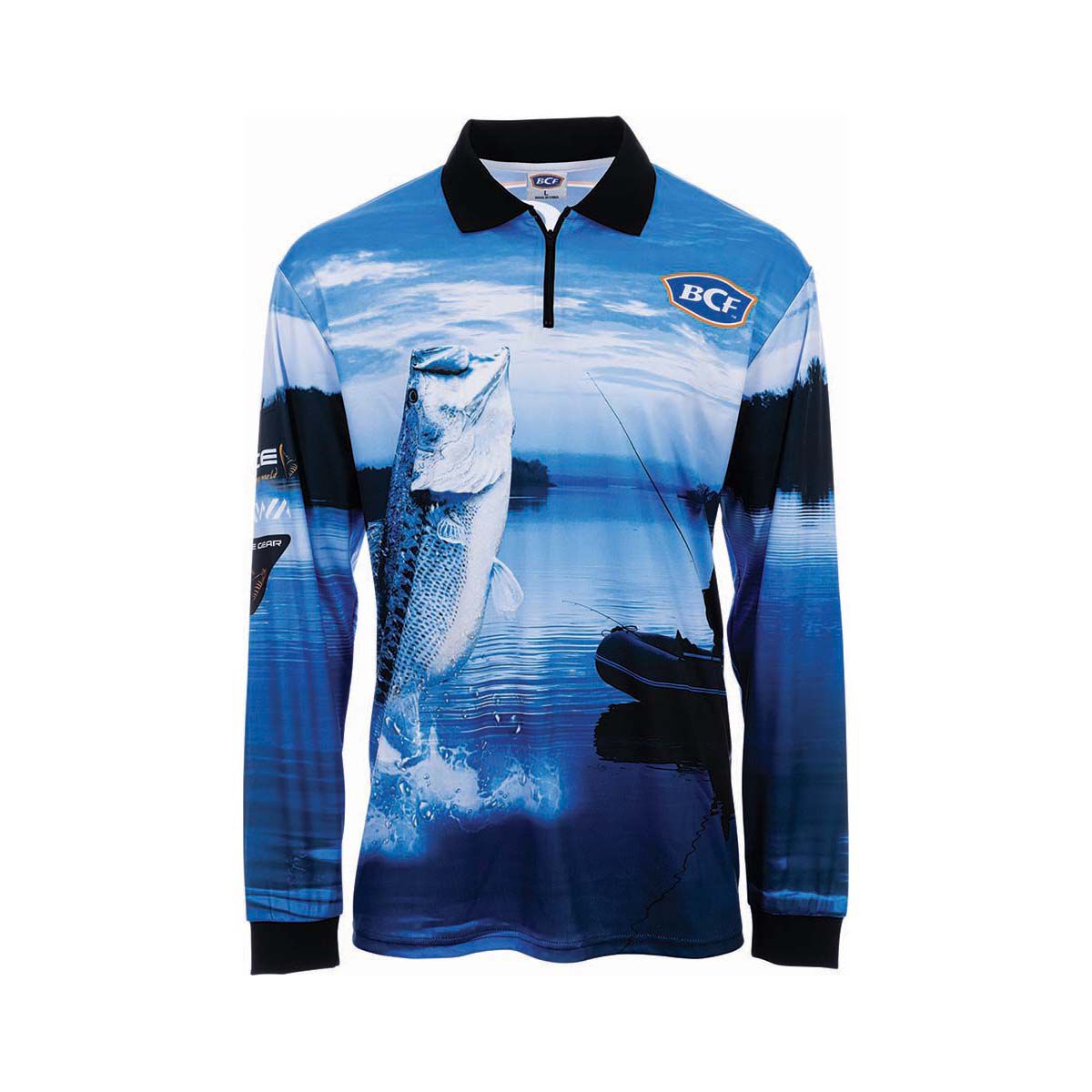 BCF Mens Need a Bigger Boat Sublimated Polo BCF