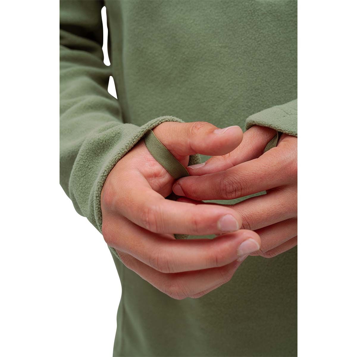 macpac Mens Tui Fleece Pullover, Green, bcf_hi-res