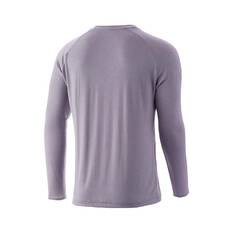 Huk Men's Waypoint Long Sleeve Fishing Shirt Overcast S, Overcast, bcf_hi-res