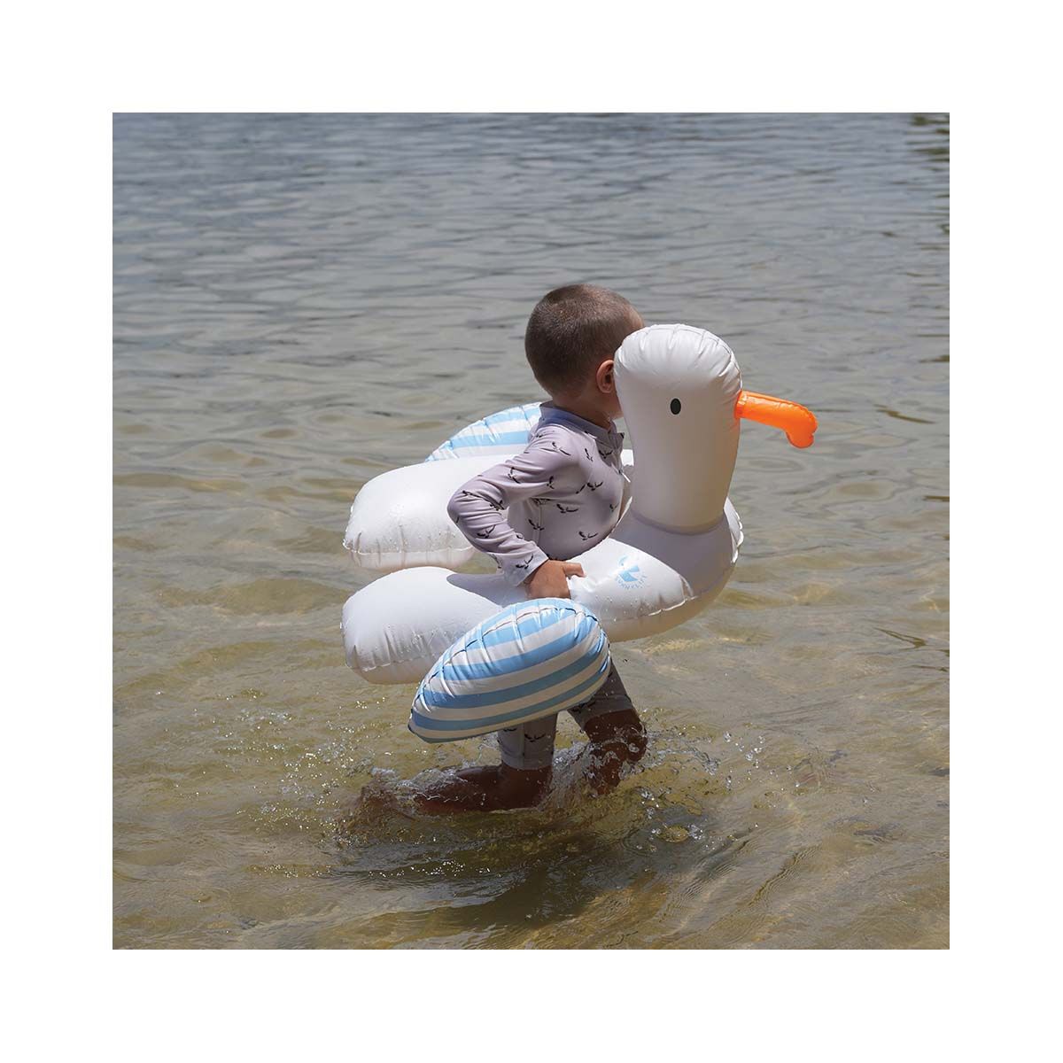 SUNNYLiFE Sammy The Seagull Inflatable Pool Ring, , bcf_hi-res