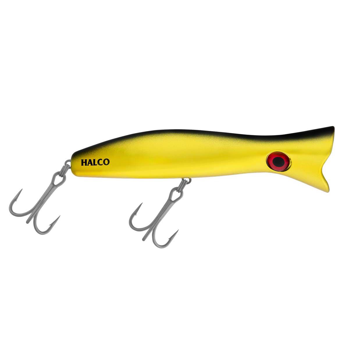 Halco Roosta Popper Surface Lure 160mm Chrome Gold Black, Chrome Gold Black, bcf_hi-res