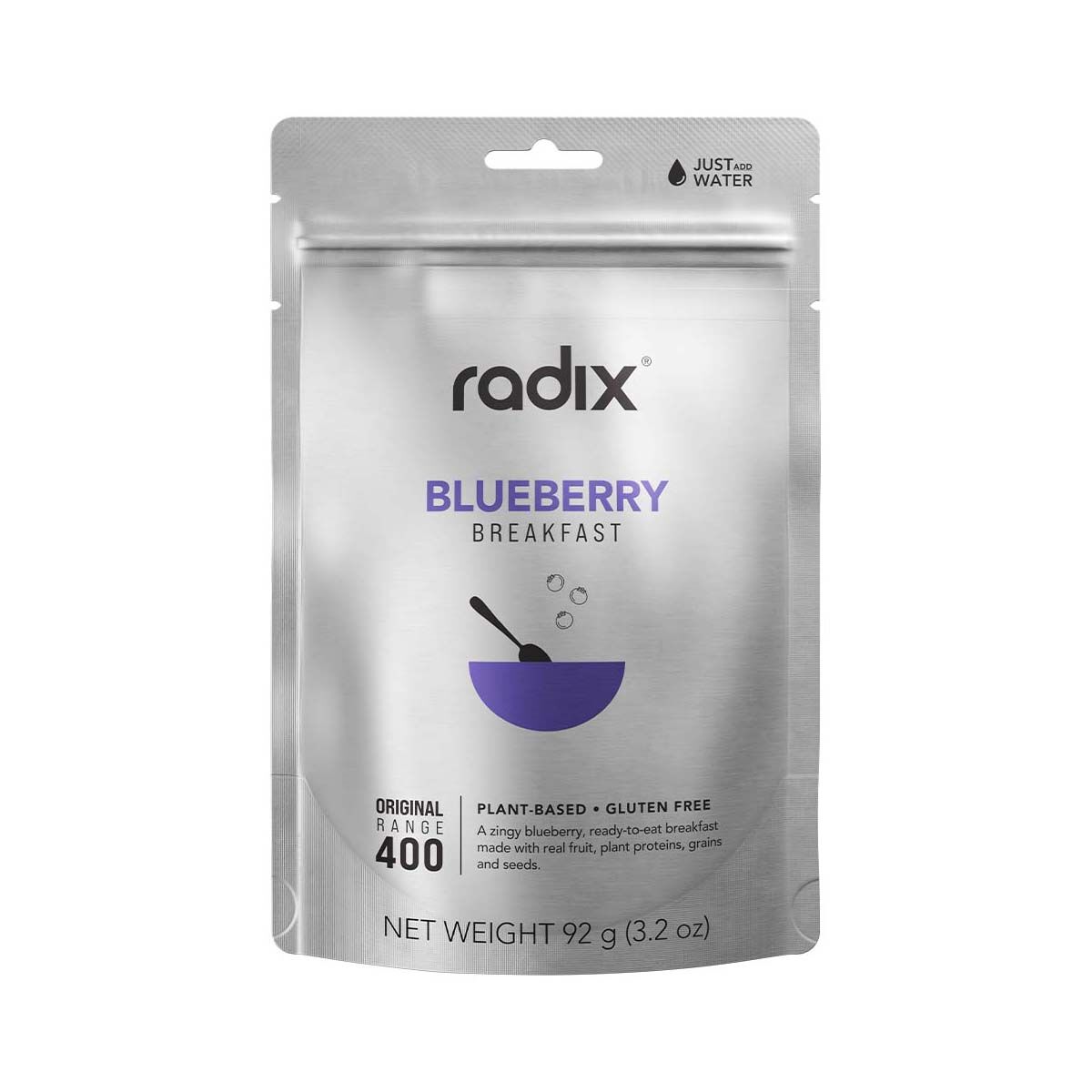 Radix Nutrition Freeze Dried Blueberry Breakfast 400kcal, , bcf_hi-res
