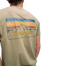 Macpac Men's Mountain in the Sky Short Sleeve T-Shirt, Kelp, bcf_hi-res