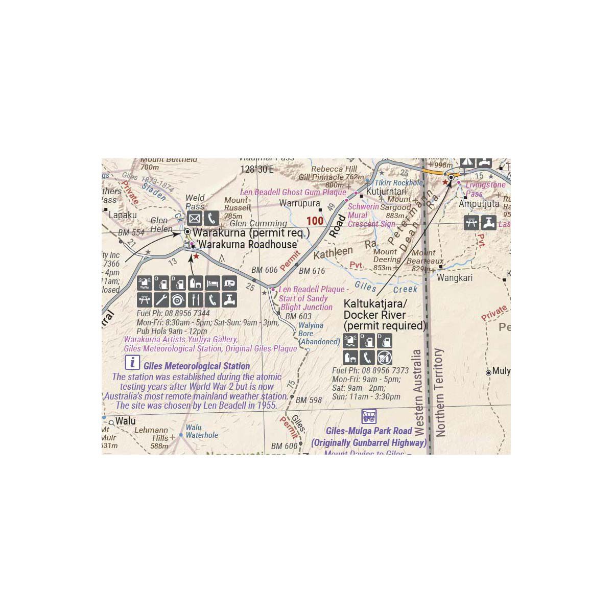 Hema Map Great Desert Tracks Central Sheet, , bcf_hi-res