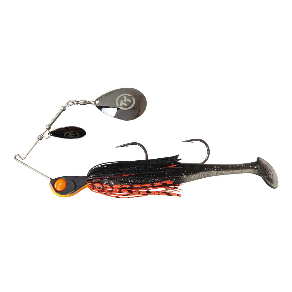 TT Fishing Tornado+ Double Colorado Rigged Spinnerbait Lure 1oz Orange Nightmare, Orange Nightmare, bcf_hi-res