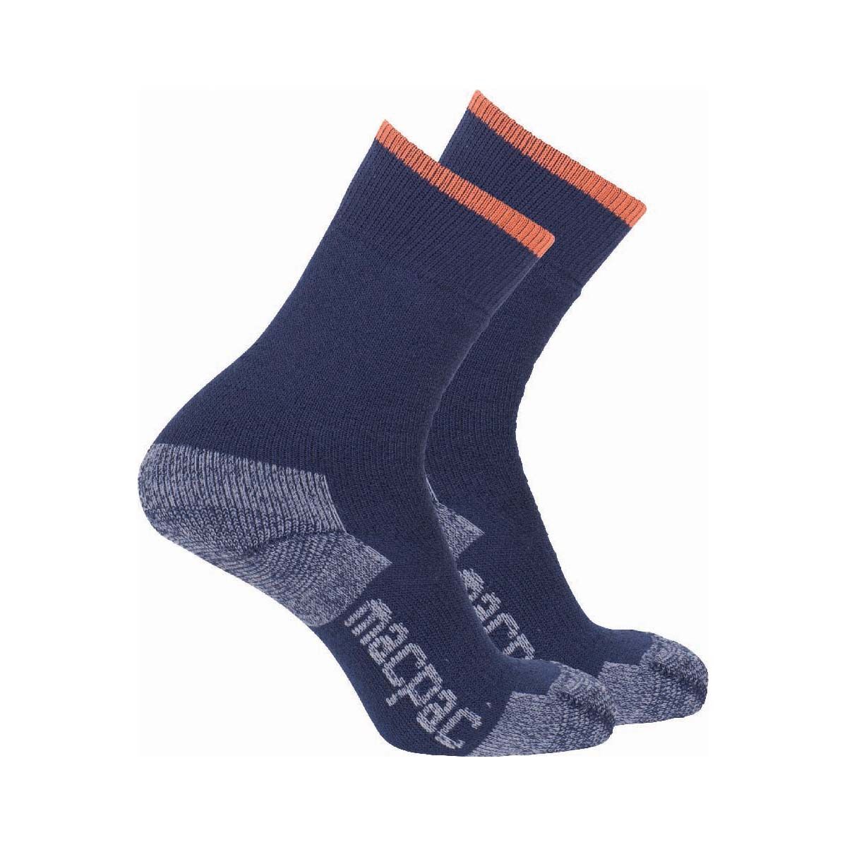 Macpac Unisex Thermal Socks 2 Pack Black Iris S, Black Iris, bcf_hi-res