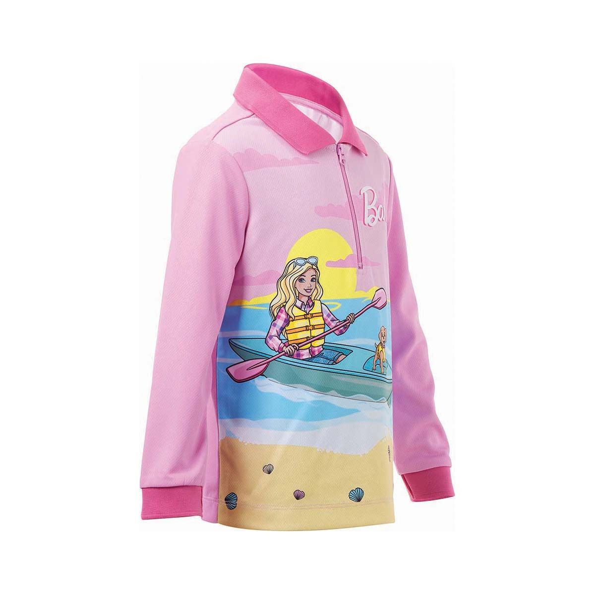Barbie Kids&rsquo; Fishing Shirt, Pink, bcf_hi-res