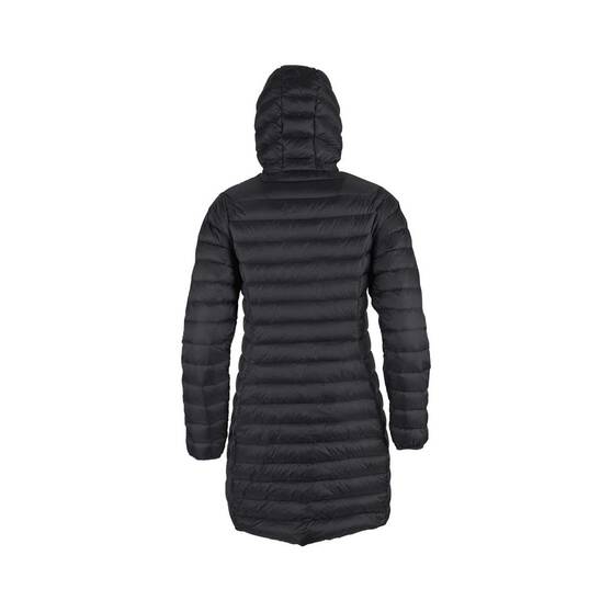 Macpac Women's Uber Light Long Jacket, Black, bcf_hi-res