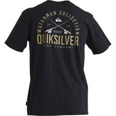 Quiksilver Men’s South Side Short Sleeve Tee, Black, bcf_hi-res