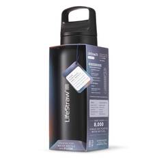 Lifestraw Stainless Steel Go Bottle 2.0 with Filter 700ml Black, Black, bcf_hi-res