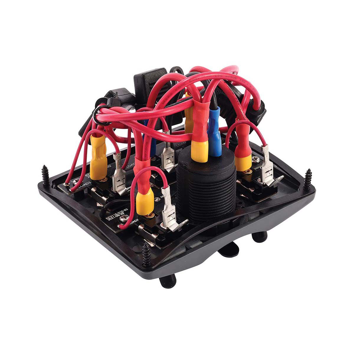 Bowline Switch Panel 5 Gang 2 USB Black, , bcf_hi-res