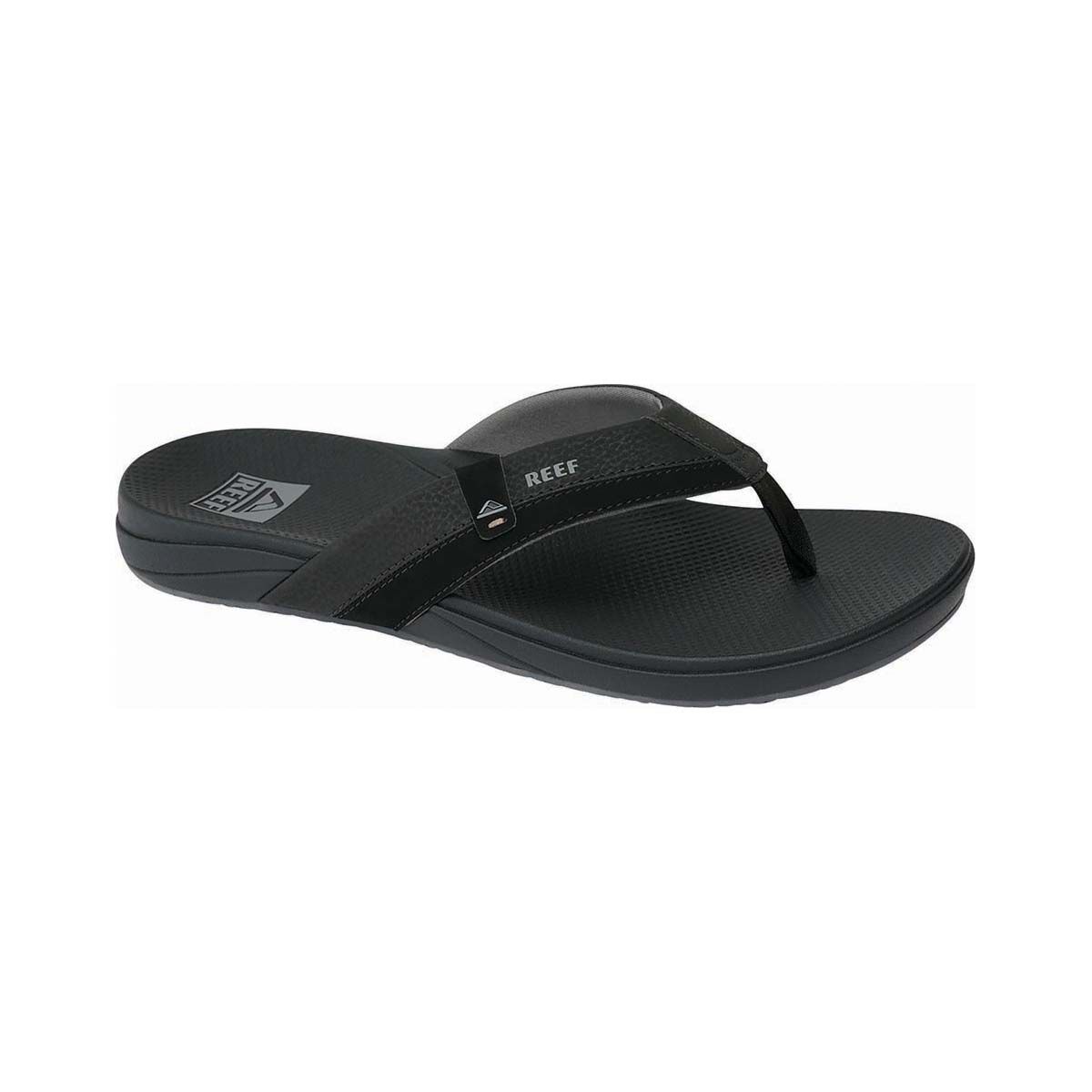 REEF Men's Cushion Spring 2.0 Thongs Black 8, Black, bcf_hi-res