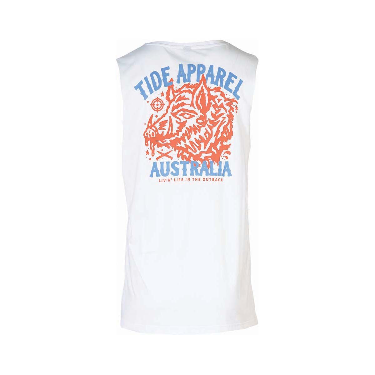 Tide Apparel Men's Hunter Tank White S, White, bcf_hi-res