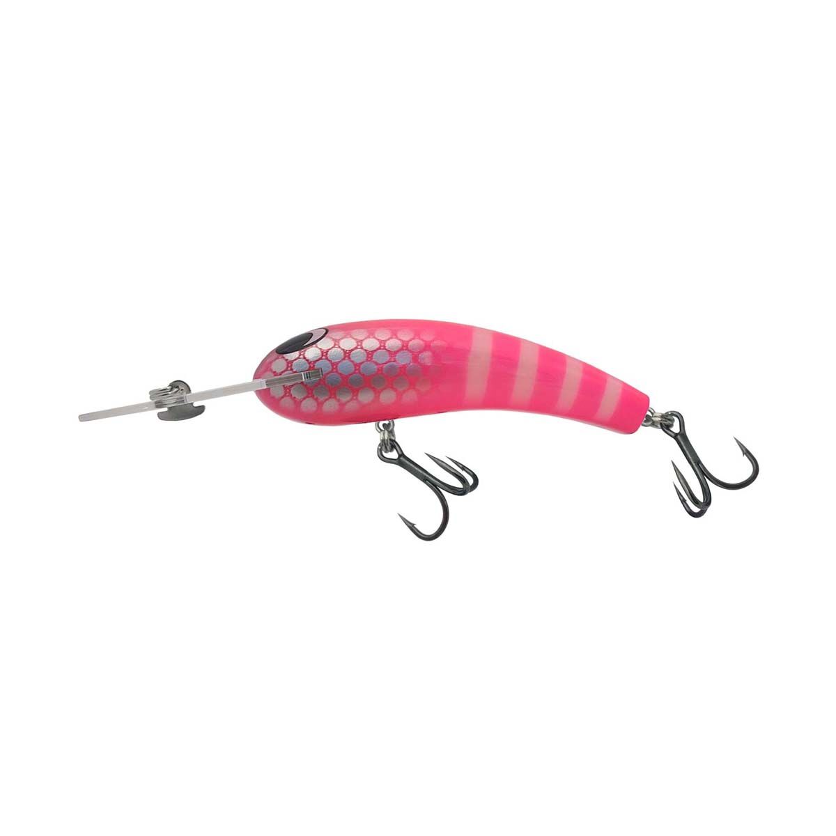 Warlock Native Lolly Hardy Body Lure 70mm 4m Pink Scale, Pink Scale, bcf_hi-res