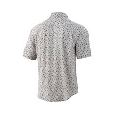 Huk Men's Kona Lure Short Sleeve Shirt, Khaki, bcf_hi-res