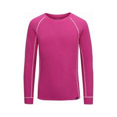 Macpac Kids' Geothermal Long Sleeve Top V2 Lilac Rose 4, Lilac Rose, bcf_hi-res
