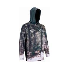BCF x Tide Men's Explore Hooded Fishing Shirt, Brown / Green, bcf_hi-res