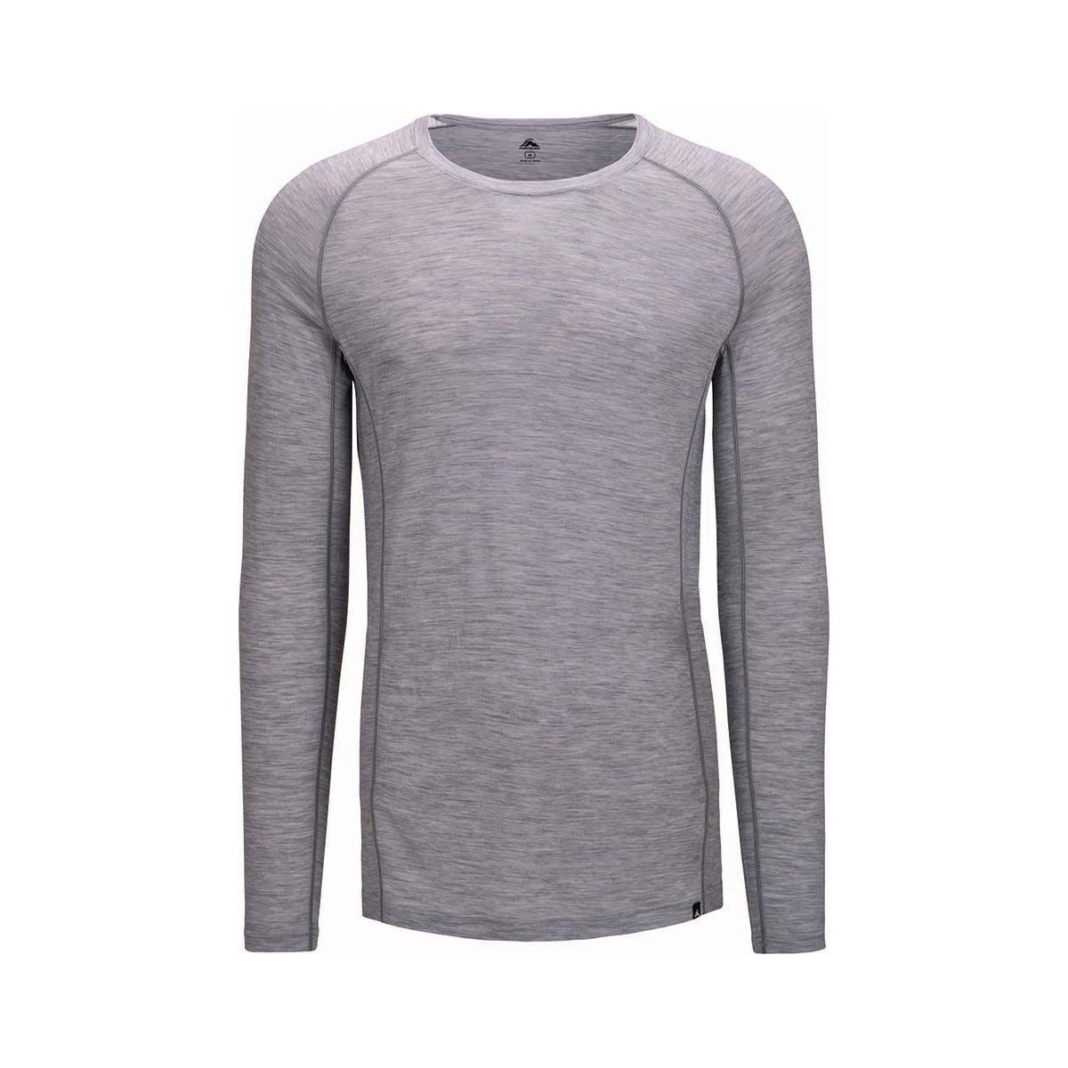 Macpac Men's 150 Merino Long Sleeve Top Light Grey Marle XS, Light Grey Marle, bcf_hi-res