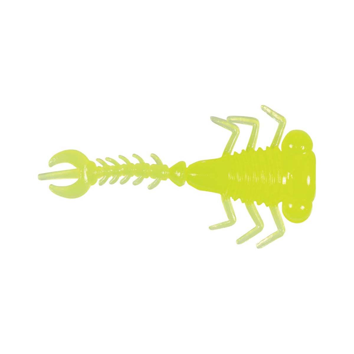 ZMan LarvaZ Soft Plastic Lure 1.75in 8 Pack Hot Chartreuse, Hot Chartreuse, bcf_hi-res