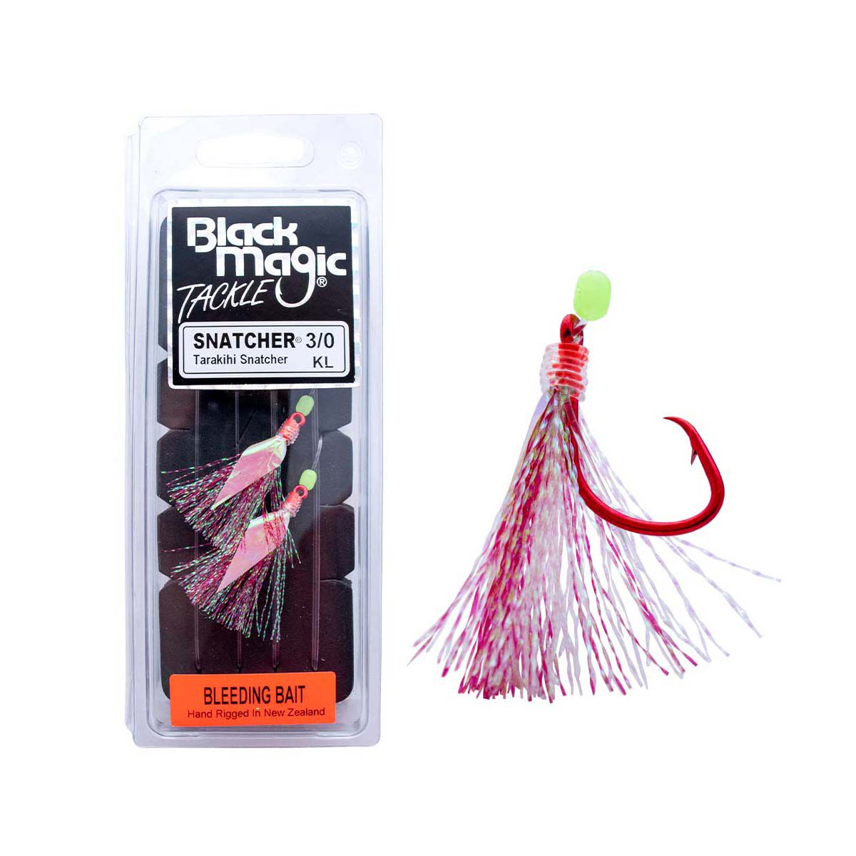 Black Magic Tarakihi Snatcher Rig 3/0 Bleeding Bait, Bleeding Bait, bcf_hi-res