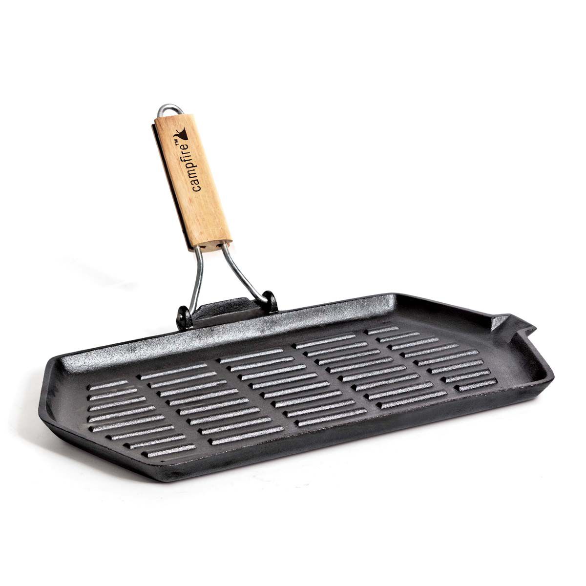 Campfire Cast Iron Rectangle Griddle Frypan, , bcf_hi-res