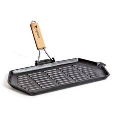 Campfire Cast Iron Rectangle Griddle Frypan, , bcf_hi-res