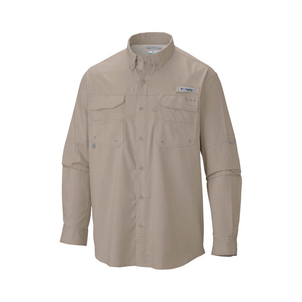 Columbia Men's Blood and Guts IV Long Sleeve Fishing Shirt Fossil S | BCF